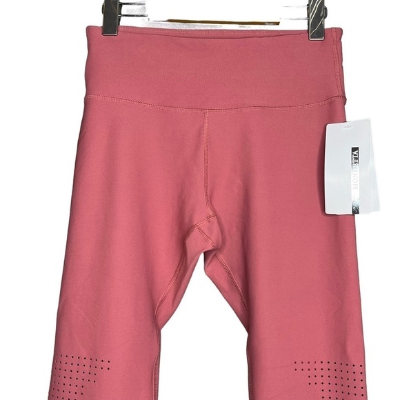 Mondetta Restored 2 Legging Orchid Shadow Laser Cut Out Dusty Rose Yoga Workout - Picture 2 of 10